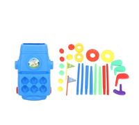 Tomotato Club Set, Plastic Training Equipment with Adjustable Clubs for Beginners and Junior Players, Includes Multiple Clubs and Carrying Bag for Indoor Outdoor Sports Practi