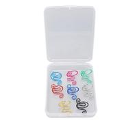 Tomotato Crochet Ring Set, Adjustable Size Yarn Tension Rings for Left Right Hand Use, 8-Piece Knitting Accessories with Storage Box for Crocheting Enthusiasts and Beginners