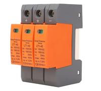 Tomotato DC Power Protector, 3P 35mm Rail Mount Arrester Protective Device 1000V 20KA-40KA for Photovoltaic System