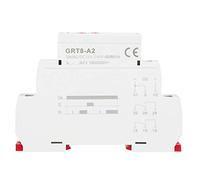 Tomotato DIN Rail Time Relay, GRT8-A2 Industrial Timer Relay with 0.1s-10 Days Delay Range, 12-240V AC DC for Industrial Control Systems (AC/DC12V-240V)