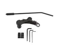 Tomotato Electric Guitar Vibrato Bridge Tailpiece, Zinc Alloy Tremolo Stop Bar Bridge Replacement Part for LP SG Guitar (Black)