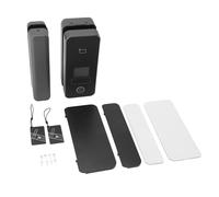 Tomotato Electronic Glass Door Fingerprint Lock, Large Color Screen Smart Security Keyless Entry with Virtual Password Type C Charging for Single Double Sliding Automatic Doors