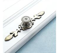 Tomotato European Furniture Handle, Vintage Cabinet Pulls Handles Antique Decorative Knobs Vanity Hardware Door Handles for Drawer Cupboard Closet Wardrobe(Green Bronze)