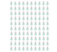 Tomotato Fancy Paperclips Christmas Tree Design, 100Pcs Red Star Xmas Tree Electroplated Metal Multi-Purpose Organizing Clips for Xmas Gifts Office School Kids