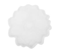 Tomotato Flower Silicone Resin Mold Reusable Flexible Tear Proof Floral Tray Mold for Home Decor Art Project, Beautiful Design Premium Material Easy Release Multi Purpose Crafting (B11H37 Large Plate