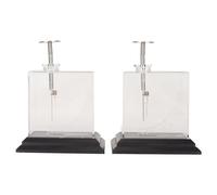 Tomotato Foil Electroscope, Physics Electrometer for Classroom Laboratory Teaching Aids with Protractor Scale 11.4x15x7.4cm Acrylic Metal