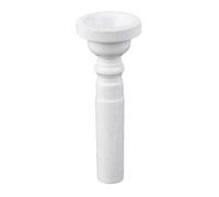 Tomotato French Horn Mouthpiece Durable ABS French Horn Trumpet Mouthpiece Black and White Deep Cup Mouth Horn Musical Instrument Accessory for Professional Player(White)