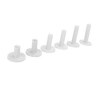 Tomotato Golf Rubber Tee Holder, 6Pcs Golf Training Aid Tee Adapter for Driving Range and Practice Mat, Flexible Rubber with Multi Height 35-80mm, Stably Widen Base