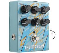 Tomotato Guitar Booster Pedal Analog Amplifier Modulation Effect, Reverb Delay Control Knobs Metal Construction Signal Clarity for Electric Guitar Players
