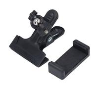 Tomotato Guitar Head Phone Holder, 360 Degree Rotating Ball Head Clip On Phone Mount with Sponge Padding, Metal Plastic Construction for 5.5-7.5cm Phones