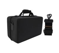 Tomotato Hard Shell Travel Case for PS5 SLIM, Large Capacity Shockproof EVA Protective Bag Adjustable Shoulder Strap Two-Tier Storage Durable Nylon for Game Co (Black)
