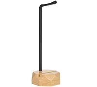 Tomotato Headphone Stand, Solid Wooden Desktop Earphone Holder with Silicone Protective Cushion, Metal Pillar, Thickened Base, Stable Headset Rack for Home Office