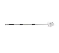Tomotato Heavy Duty Stainless Steel Cat Litter Scoop, Telescopic Handle 3-Section Removable Shovel Adjustable Length Durable Metal Scooper for Pet Chicken Coop Cleaning