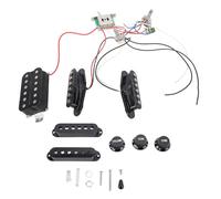 Tomotato Humbucker Pickup Set, Open Style Double Coil Electric Guitar Pickup with Tone Volume Harness, 4 Cores Wiring for Series Parallel Split Configurations