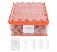 Tomotato Knit Blocking Mats with T Pins, Interlocking Foam Boards with Grid Lines for Knitting Crochet Projects, 9PCS Mats 50PCS Pins for Shawls Sweaters Scarves