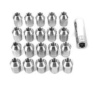 Tomotato Lug Nuts M12x1.5, Stainless Steel Wheel Nuts 20pcs Kit with Installation Tool for Auto Car Truck Vehicle