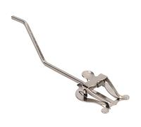 Tomotato Marching Music Holder Silver Iron Stand, Lightweight Portable Sheet Music Clip Lyre for Alto Saxophone Beginner Band Instrument (A)