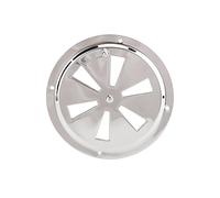 Tomotato Marine Grade Stainless Steel Round Louver Vent Cover, Side Knob Control Ventilation Plate for Air Circulation in Boat Yacht RV Cabin Door Cockpit (5in)