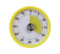 Tomotato Mechanical Visual Timer, 60 Minutes Countdown Timer with Magnetic Base Silent Running Digital Kitchen Timer for Cooking Study Work(Yellow)