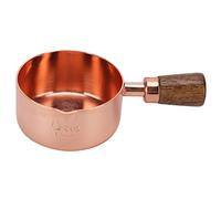 Tomotato Mini Sauce Pan, Nonstick Butter Warmer Stainless Steel Melting Pot with Wooden Handle for Stove Top, Home Kitchen, Cooking, Diner & Picnic (60ml)