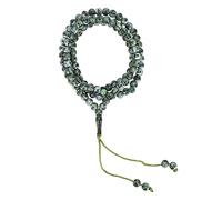 Tomotato Muslim Tasbih 99 Rosary Beads, Green Islamic Prayer Beads for Muslims, Engraved with Allah & Muhammad