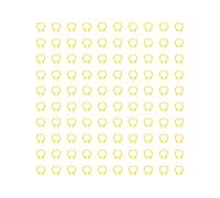 Tomotato Pigeons Identification Leg Rings, 100PCS 8mm No Words Poultry Leg Bands Supplies for Pigeon Keeping and Bird Management (Yellow)