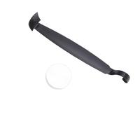 Tomotato Pottery Trimming Tool with Trim Stabilizer, Dual Ended Ceramic Carving Tool with Hook Ring Bevel Edge, High Carbon Steel Clay Sculpting Tool for Pottery Wheel Crafting STU