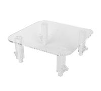 Tomotato Protein Skimmer Stand, Acrylic Transparent Protein Separator Bracket Adjustable Height Separator Heightening Accessories for Aquarium Fish Tank (S)