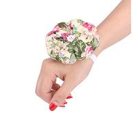 Tomotato Pumpkin Pin Cushion, Wrist-Mounted Elastic Strap Fabric Sewing Needle Holder with Polka-Dot Design for DIY Crafts and Needlework