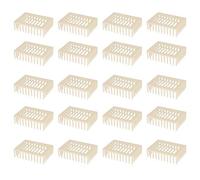Tomotato Queen Rearing Box Bee Cage, Plastic Square Shape 20Pcs Beekeeper Tool for Beehive Inspection Colony Management Beekeeping Equipment