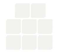Tomotato Rug Tape Anti Slip Carpet Tape, Reusable Washable 16Pcs Triangle Non- Floor Grippers for Mats, Dance Mat, Sofa Cushion, Cooler Surfaces (White)