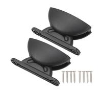 Tomotato RV Door Retainer Kit, Arc Shape Nylon Door Stop Retaining Catch Holder for Trailer Motorhome Vehicle (Black)