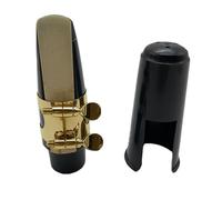 Tomotato Saxophone Accessories, 4Pcs Flat E Alto Ligature Fastener Cover Mouthpiece Reed, Premium Metal ABS Plastic Saxophone Protector for Musicians Performers