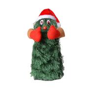 Tomotato Singing Dancing Christmas Tree Electric Rotating Plush Toy, Interactive Musical Holiday Decoration with Cute Design for Kids Xmas Party Decor Gifts