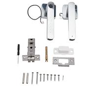 Tomotato Smart Fingerprint Door Handle Lock, Biometric Keyless Entry Code Access with USB Power Supply Low Battery Alert for Home Apartment Hotel Office