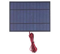 Tomotato Solar Power Module Board DC6V 6W Polysilicon with 200cm Red Black Wire, High Efficiency Module Panel for Outdoor Lighting Charging Experimental Research DIY Projects