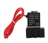 Tomotato Solenoid Valve, 2 Way 2 Position Electric Plastic Water Air Oil Valve for Industrial Automation Equipment G1/8 (G1/8")