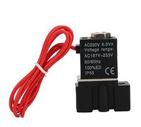 Tomotato Solenoid Valve, 2 Way 2 Position Electric Plastic Water Air Oil Valve for Industrial Automation Equipment G1/8 (G1/4")