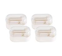 Tomotato Tooth Brush Cover Cap Toothbrush Head Covers Wall Mounted Self Adhesive Hanging Toothbrush Holder for Home Bathroom Traveling 4pcs