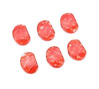 Tomotato Tuning Peg Button, 6PCS Guitar Tuning Peg Buttons Acrylic Tuning Switch Button Heads For Electric Folk Acoustic Guitar Ukulele (Oval Dark Red Stone Pattern)
