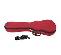Tomotato Ukulele Case Bag, Polyester Fabric Hardened Thickened Backpack Carrying Box with Detachable Strap for 23/24 Inch Ukulele Storage (23/24 inch red)
