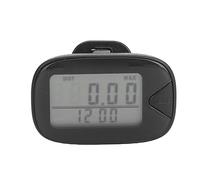 Tomotato Walking Pedometer with Large Digital Display, Multifunctional Step Counter with Memory Function, Track Steps Distance Calories for Men Women Fitness Activity (Black)