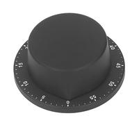 Tomotato Wind Up Timer Magnetic Suction, 60 Minutes Manual Mechanical Countdown Kitchen Timer for Cooking, Outdoor Training, Exercise, Cosmetic Processing, Portable Lightweight No (Black)