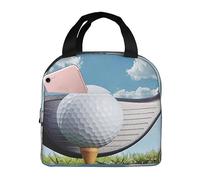 TOMPPY Golf Club Printed Lunch Bag for Women Reusable Insulated Lunch Tote Bag Lunch Box Lunch Cooler Tote Box