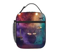 TOMPPY Rock Band Stage Printed Lunch Bag for Men Women Durable Insulated Lunch Box Reusable Lunch Tote Bags for Work Picnic