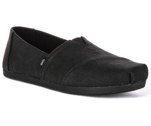 Toms 10018279 Alpargata Heritage Undyed Canvas Womens Flats In UK 3 - 8