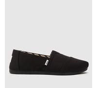 TOMS Alp Cotton Flats in Black UK 8 (EU 42)