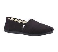 TOMS Womens Recycled Cotton Alpargata Espadrilles Shoes Black 7 UK