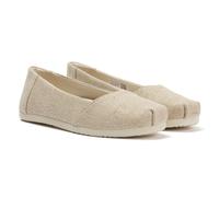 Toms Alpargata Ballet Canvas Women's Champagne Espadrilles UK 3