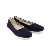 Toms Alpargata Ballet Canvas Women's Navy Espadrilles UK 3